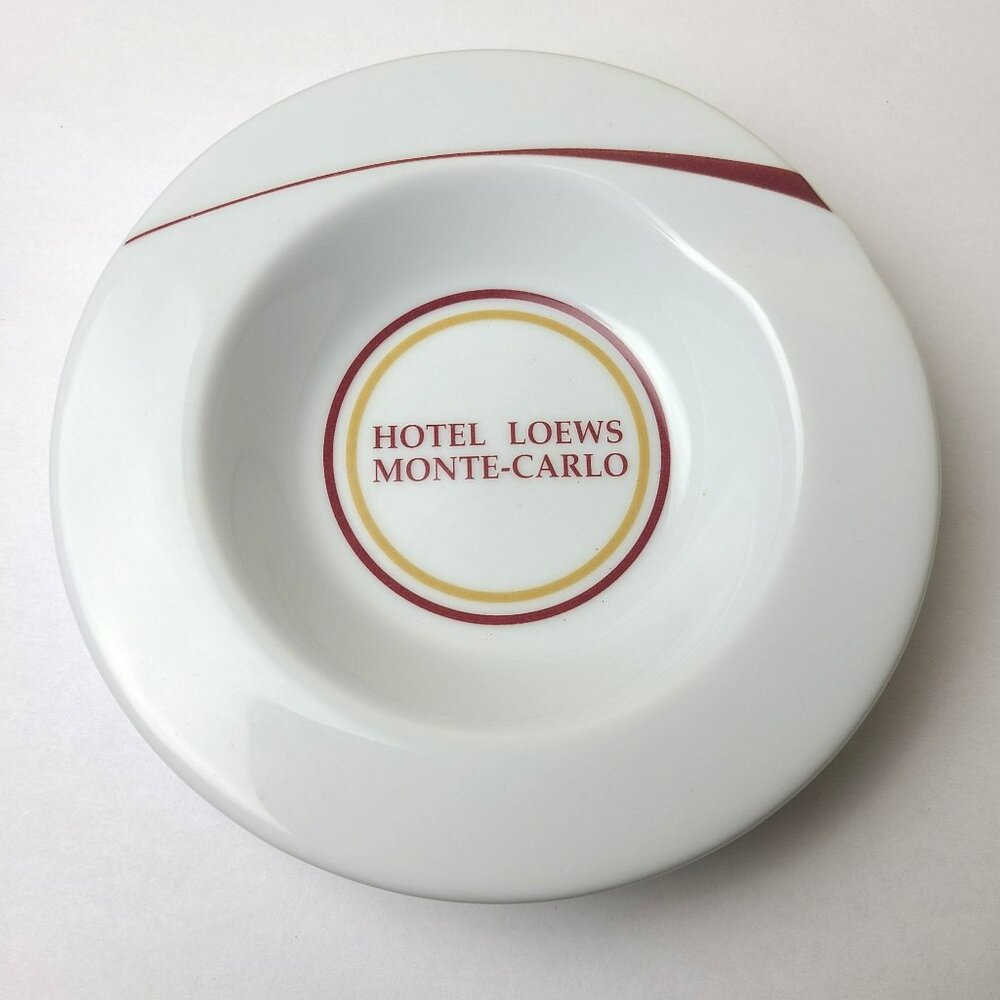 Hotel Loews Monte Carlo Borrowed Ash Tray Ashtray 5" Lilien Austria Porcelain